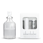 Home And Travel Bundle - Pearl White Travel Lube Kit + 55Ml Bottle Silicone Lube, Unscented, Flavorless, Works Underwater - 55Ml + White Kit