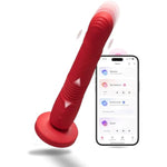 Gravity G Spot Thrusting Vibrator, App Remote Control G-Spot Vibrator For Women Rechargeable G Spot Dildo Thrusting & Vibrating Modes, Bluetooth Adult Sex Toys For Couples Play