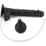 Squirting Dildo Black Dildo, 11" Realistic Squirting Dildo Ejaculating Dildo With Enema Bulb Removable, Adult Sex Toy Big Anal Dildo Strap On Thick Huge Large Dildo Suction Cup Dildo Butt Plug