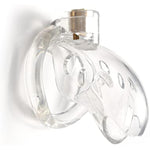 Male Chastity Device Cock Cage - Average Size Chastity Cage With 3 Active Rings & Keys Adult Sex Toy For Men Pc Plastic(Transparent)