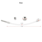 Stainless Steel Male Chastity Device Accessories 8Mm Silicone Tubing (Silvery Y18)