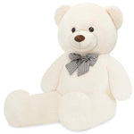 Giant Teddy Bear Stuffed Animals Plush Toy Life Size Big White Teddy Bear For Kids Girlfriend, Soft Stuffed Bear Animals For Birthday Valentine'S Day Anniversary Christmas(120Cm/47.2Inch, White)