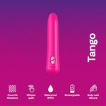 Tango Pink Powerful Clitoral Bullet Vibrator & Pjur Aqua Water Based Personal Lubricant 3.4 Fl Oz - Gifts For Women Sex Toys Bundle