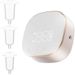 Electric Inverted Nipple Corrector, Electric Flat Short Nipple Puller 6 Corrector Covers Stable Multiple Massage Modes For Night (Pink)