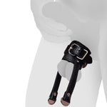 Leather Cock Ring Sex Bondage Bdsm Testicle Pulling Collar And Leash, Testicle Bondage Rope Sex Restraints For Men, Sexual Stimulation Device Chains, Sex Bdsm Rope