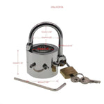 Removable Heavy Duty Metal Penis Ring?Stainless Steel Testicle Stretching Ring With 6 Screws And 3 Keys Scrotal Weighted Pendant For Male Chastity Training Sm Bondage Adult Sex Toys (Ring+3 Balls)
