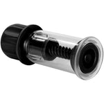 Novelties Nipple Play Vacuum Twist Suckers, Black/Clear