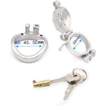 Stainless Steel Chastity Cage Chastity Lock Device Penis Cage Birdcage Dildo Adult Products Prevent Erection Cock Ring Sex Toys(50Mm)