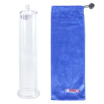 2.00" X 9" Penis Pump Vacuum Cylinder, Seamless Untapered Clear Acrylic Adult Toy With Measurement Marks And Locking Fitting
