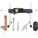 120W Sex Machine Intellgent Wired-Wireless Controlled Double Rod Thrusting Machines For Women W/ Anti-Rotation System Suction Cup Extension Tube For Couples (2 Rod Wired Remote)