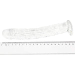 Diamond Dildo Butt Plug, 7.5 Inches Glass Pleasure Wand Crystal Massager
