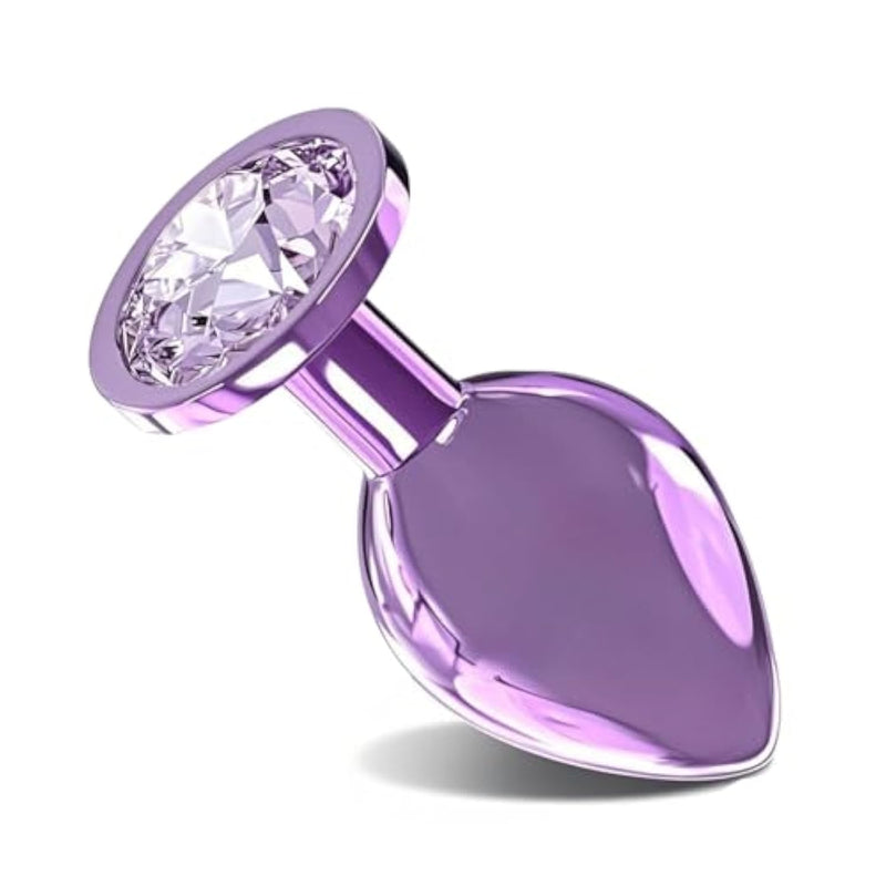 Anal Plugs Small Butt Plug For Beginner, Jewel Adult Sex Toy Tainless Sex Anal Toy - G Spot Anal Sex Adult Toy For Beginner Adult Unisex Women And Men Couple ? Purple?