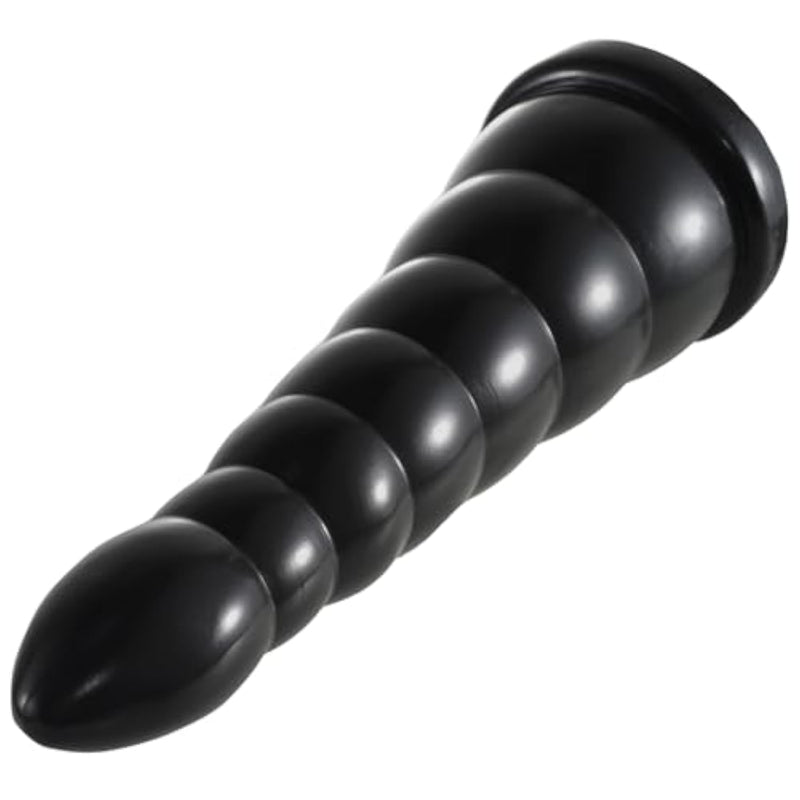 Sex Toys For Women Men 10.23 Inch Huge Anal Beads Butt Plug With Strong Suction Cup G-Spot Dildo Vaginal Prostate Massage Stimulation Anus Opening Trainer Butt Stretcher - Black