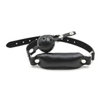 Bdsm Sensual Black Leather Hollow Ball Gag - Perfect For Bdsm, Bondage, And Adventurous Sex Play, Bondage Restraints Couples Adult Sex Toys