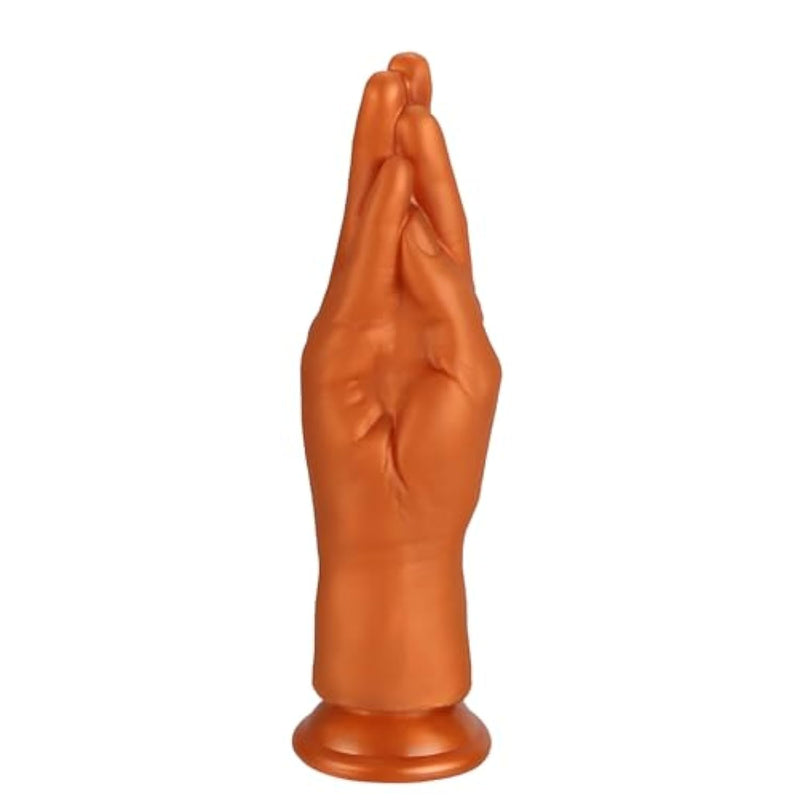 Realistic Hand Shaped Anal Plug And Dildo With Suction Cup, Soft Liquid Silicone Butt Plug Analdildos G-Spot Masturbator Perfect For Beginners And Advanced Users (Medium)