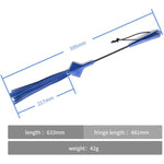 Leather Bdsm Paddle With Tassel 23.4Inch Blue Star Flogger Spanking Adult Bondage Sex Toys For Role Play Game