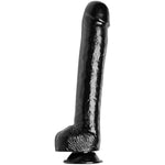 The 16.25 Inch Colossus Dildo With Suction Cup Base, Extra Large Lifelike And Realistic Thick Toy For Women, Men, And Adult Couples, Made With Flexible And Firm Pvc Material, Black