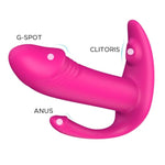 Ultimate Pleasure Toy - 3-In-1 Stimulation For Solo Or Couples Play - Blended Orgasms - Remote Control - Wearable Vibe - 9 Vibrational Patterns - Easy To Clean - Storage Bag Included