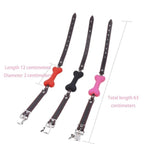 Silicone Bone Open Mouth Gag Oral Mouth Gag Dog Bone Bite Ball Gag Muzzles Roleplay Flirting Lockable Belt Adjustable Bdsm Fetish Slave Restraints Sex Toys (Pink)