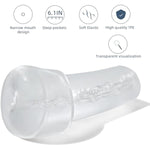 Extended Men'S Penis Pump Magic Sleeve Butt Sleeve Length 6.1 Inch Vacuum Seal Kit Anal Sleeve Replacement Seal Cap 2.5 Inch Cylindrical Large Penis Pump Sleeve For Stronger, Larger Erections