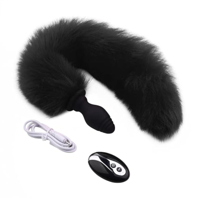 Anal Plug Vibrator Fox Tail Butt Plug Silicone Anal Anus Toys Sex Toys For Women