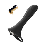 10 Powerful Vibration Modes Silicone Cock Ring For Men Waterproof And Vibrating Penis Masssger 1Pcs Aaa Battery Operated (Battery Not Included) Adult Sex Toy For Couple (Black)