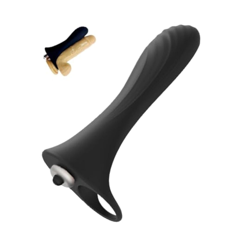 10 Powerful Vibration Modes Silicone Cock Ring For Men Waterproof And Vibrating Penis Masssger 1Pcs Aaa Battery Operated (Battery Not Included) Adult Sex Toy For Couple (Black)