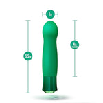 Blush Adult Sex Toys - Oh My Gem Enchanting Silicone 5.5" G-Spot Vibrator With Warming Function - Clit, Nipple, Vaginal Stimulator - 10 Rumbly Modes - Waterproof Massager For Women & Couple - Emerald