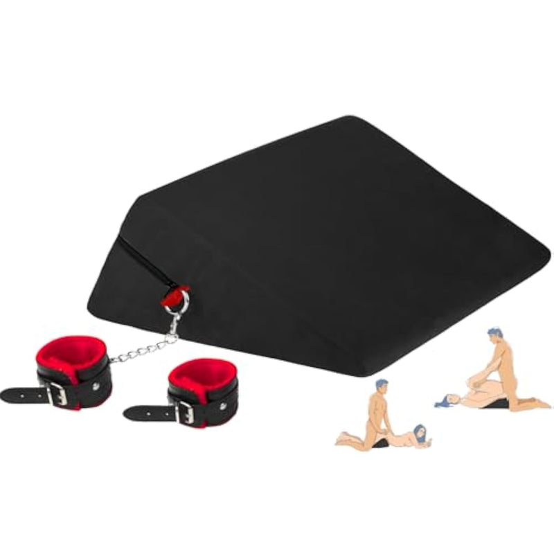 Ergonomic Foam Sex Pillow For Couples - Adjustable Bondage Bdsm Kit With 30° Support, Adult Sex Toys Sex Furniture For Bedroom, Intimacy Cushion For Women & Men - Waterproof & Portable Design