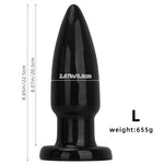 Super Big Anal Plugs Trainer Sex Toys, Large Anal Butt Plug Dildo with Suction Cup, Anal Stretcher Anus Dilator Prostate Massage G-spot Dildos Stimulator Anal Trainer Masturbation for Men Women (L)