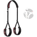 Sex Bondage Bdsm Kit, Pu Leather Thigh Sex Restraints Neck To Thigh Bed Leg Open Restraints Set Thigh Sling, Adjustable Leg Restraints Adult Sex Toys For Couple Bed Sm Sex Games Play, Unisex