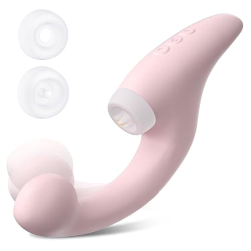 Triple Tech Women Pleasure Sex Toy β Vibrator For Women With Changeable Heads, 5 Licking, 5 Vibration & 5 Wiggling Modes, Multi-Stimulation Sex Toys For Clitoris, Nipple, G-Spot & Anal