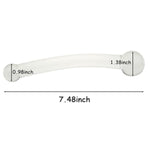 Bent Graduate Glass Massager Anal Plug Crystal Butt Plug Massager Dildo Dong Penis