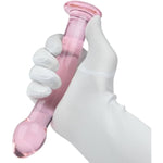 Glass Pleasure Set: 6.88" Pleasure Wand Dildo & 7.48" Double-Ended G-Spot Wand For Couples, Beginners, All Intimate Explorers