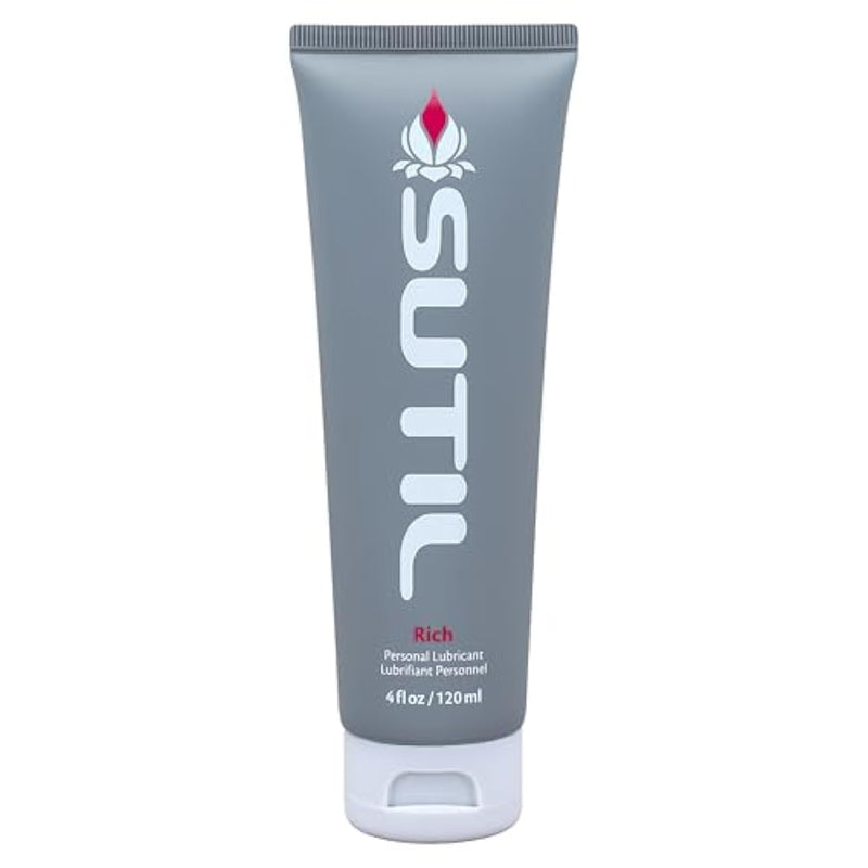 Sensual Luxury | Rich Sex Lube | Thick Non Sticky Water Based Lube | Botanical Sex Lubricant For Women, Men, & Couples, 4 Oz