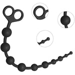 Silicone Anal Bead With 10 Balls + 17.3 Inch Long Realistic Huge Thick Dildo