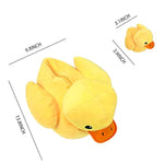 14" Yellow Duck Stuffed Animal With Babies, Ducky Plush Playset With Zipper Pocket, 5Pcs Ducklings Toys Plushie Birthday Gift For Kids Boy Girl