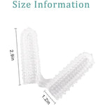 Finger Sleeves, G-Spot Clitoral Stimulator Finger Sleeve Soft Silicone Sex Toy Stimulation For Women Vaginal Anal Sex For Couples, Transparent