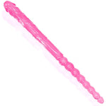 Double Ended Dildo 18.89 Inch Dong Anal Beads With Veins And Glans For Anal Vagina Stimulation Double Side Penis Cock Massager Sex Toy For Lesbian Men Women Pink