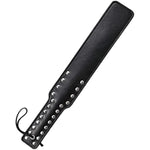 Quality Studded Spanking Paddles, 14.7Inch Faux Leather Paddle For Adults Sex Play, Black