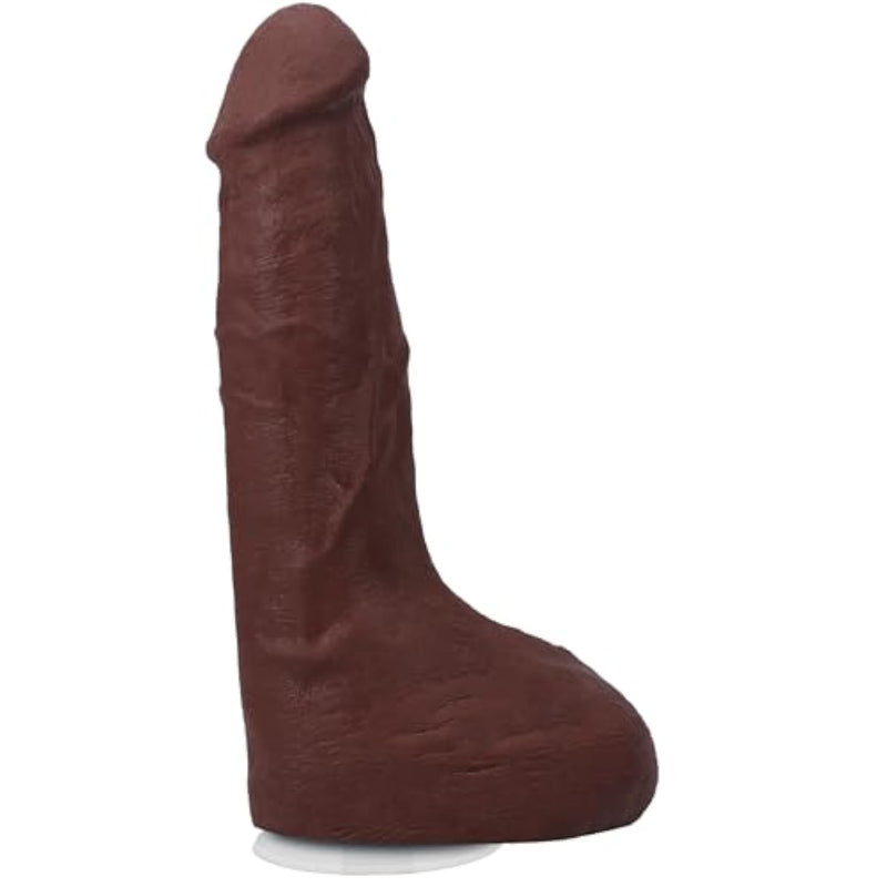 Doc Johnson The Realistic Dildo- Squirting 9.5 Inch ULTRAKSYN with Removable Vac-U-Lock Suction Cup - F-Machine and Harness Compatible - for Adults Only, Chocolate