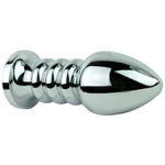 Rippled Jeweled Anal Plug | Smooth Texture | Tapered Shape | Ribbed Neck | Versatile For Temperature Play | Powerful Orgasms | Non-Porous | Carrying Bag | Backdoor Play | Dp & P-Spot | Large