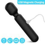 Wand Vibrator Personal Massager + 17.3 Inch Super Long Dildo