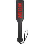 Meow Spanking Paddle, 12.6Inch Faux Leather Sex Sm Toys For Adults Bdsm Play, Black