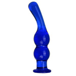 Crystal Glass Anal Butt Plug Trainer with Large Base for GSpot Stimulation and Masturbation