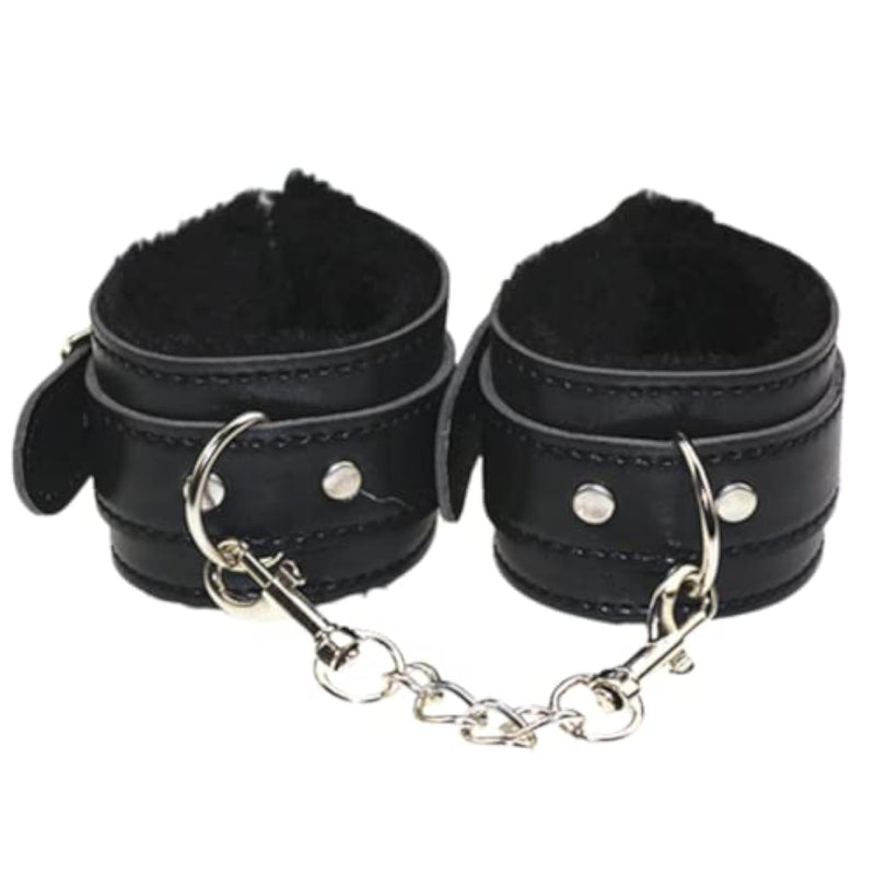 Fluffy Handcuffs Adult Fluffy Black Cuffs Bdsm Sex Handcuffs Fluffy Adjustable Handcuffs Fluffy Bracelet Sex Handcuffs For Adults Couples