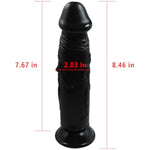 8.46 Inch Realistic Dildos Sex Toys With Carvings 2.03" Diameter Big Realistic Penis Anal Dildos Strong Suction Cups Dildos Anal Sex Toys For Couples Men Women Lifelike Dildo (Black)