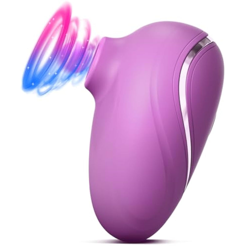 Sucking Vibrator Women Sex Toy - Rose Stimulator Clitoris Vibrator, Wide Opening Sucker Nipple Toys For Pleasure, Clitoral Suction Vibrator With 6 Modes, Mini Vibrator Female Couples Sex Toy, Lavender