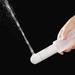 Electric Enema Douches For Men Women Anal Enema Kit Vaginal Cleaner With 5 Holes Nozzle 2 Spray Speeds Enema Nozzles For Universal Bottles Portable Travel Bottle Cleaner Kit (White)