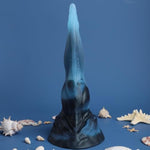 8.1" Qalu Mermaid Luminous Realistic Fantasy Monster Dildo With Friction Wave Points With Strong Suction Cup For G-Spot Prostate Vagina Sex Adult Toys For Men Women And Couple